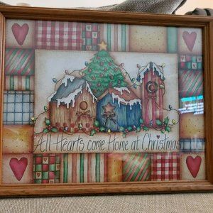 All Hearts Come Home At Christmas Print Home Interiors